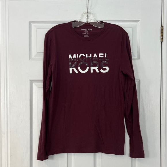 Michael Kors Other - Michael Kors Men's Burgundy Long Sleeve Tee